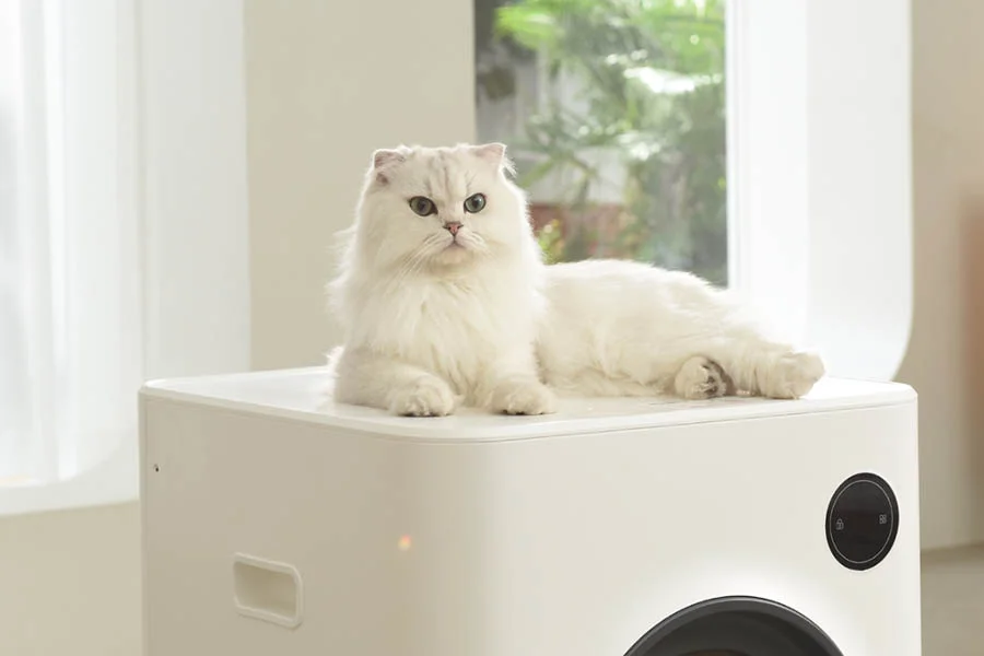 semi automatic cat litter box