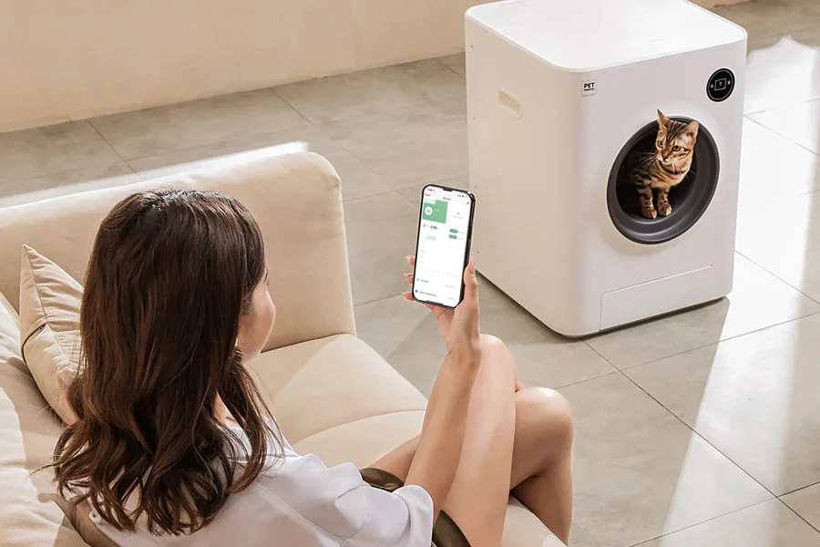 automatic cat litter box for multiple cats