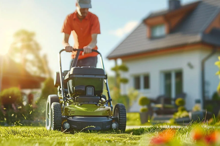 battery powered lawn mower