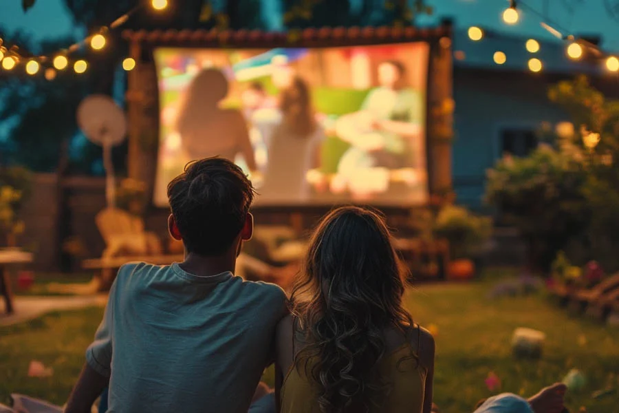 home theater system with projector